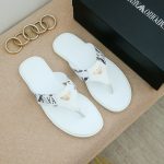 Armani Cowhide Slippers For Spring