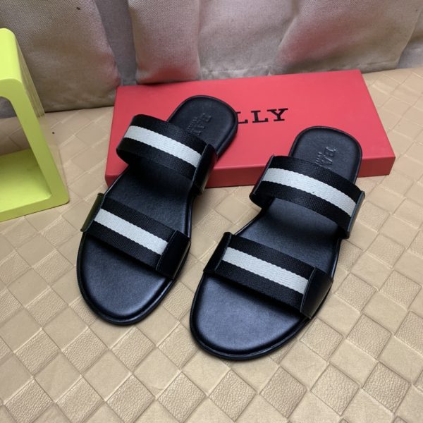 Bally Cowhide Slippers For Summer