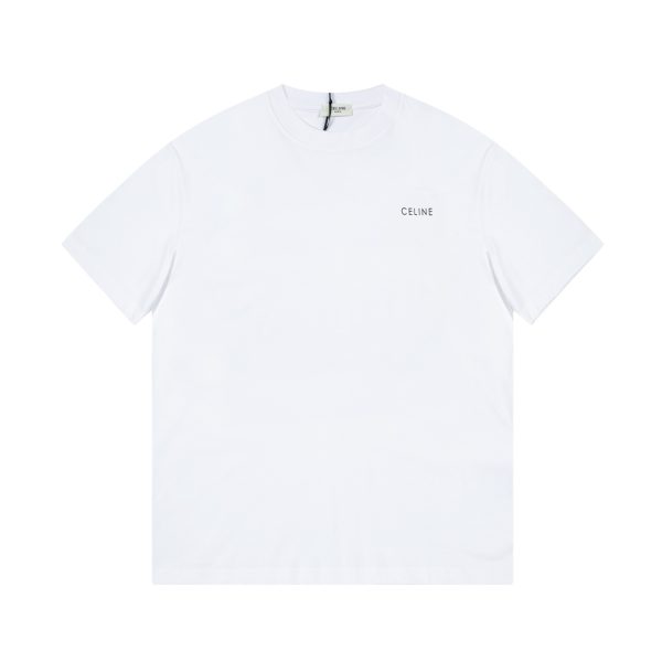 Celine Cotton Short-Sleeved T-Shirt