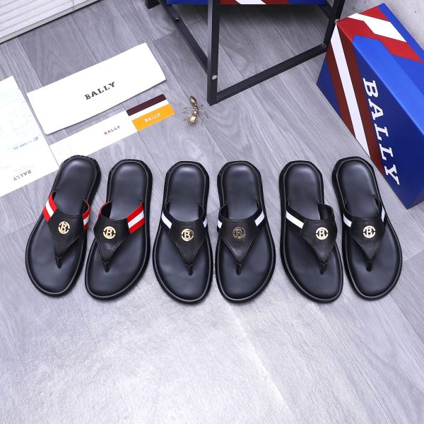 Bally Cowhide Slippers