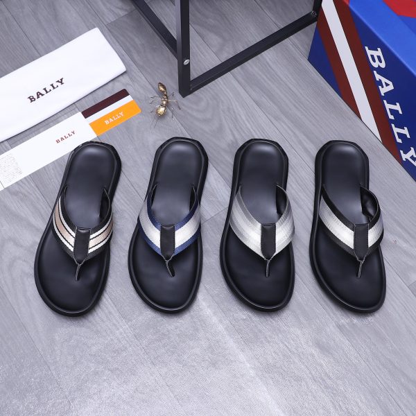 Bally Cowhide Slippers