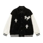 Chrome Hearts Leather Coat For Autumn