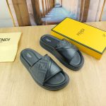 Fendi Genuine Leather Slippers
