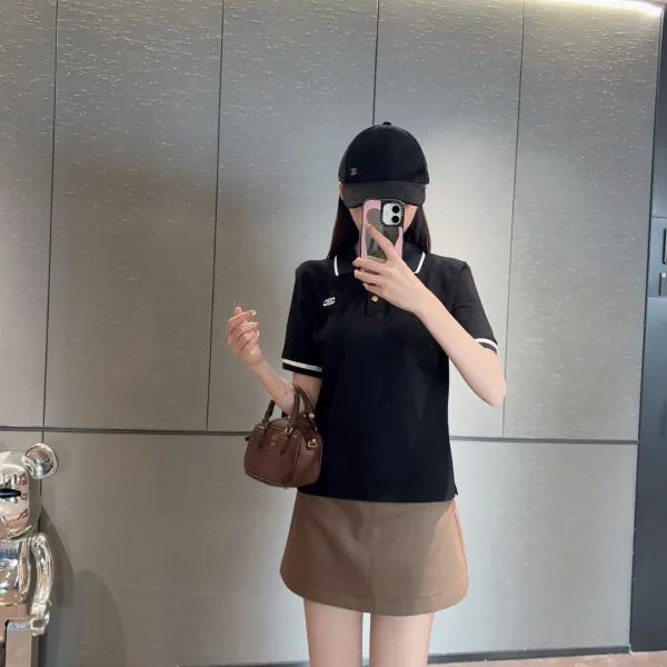 Celine Short-Sleeved Polo Shirt