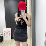 Chrome Hearts Denim Short Skirt
