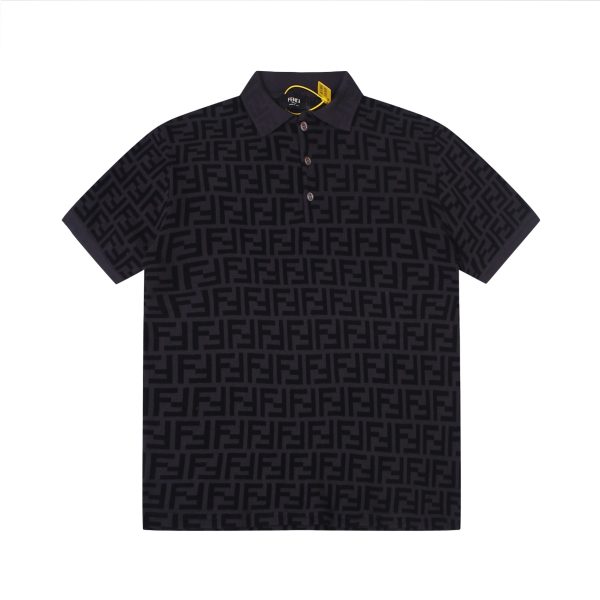 Fendi Breathable Fabric Short-Sleeved Polo Shirt
