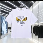 Fendi Leather Short-Sleeved T-Shirt