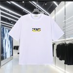 Fendi Leather Short-Sleeved T-Shirt