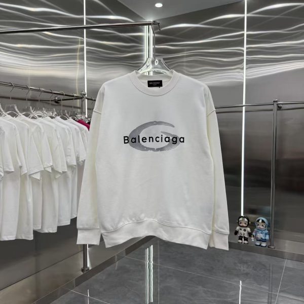 Balenciaga Stone Long-Sleeved Sweatshirt For Autumn