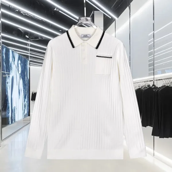 HermÃ¨s Wool Long-Sleeved Shirts For Autumn