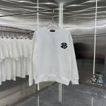 Balenciaga Denim Long-Sleeved Sweatshirt For Autumn