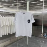 Chrome Hearts Denim Short Sleeves For Autumn