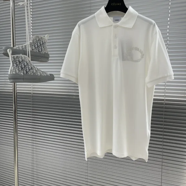 Burberry Breathable Fabric Short Sleeves For Summer
