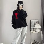 Ami Jacquard Sweater
