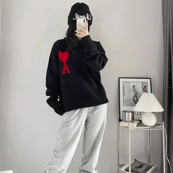 Ami Jacquard Sweater