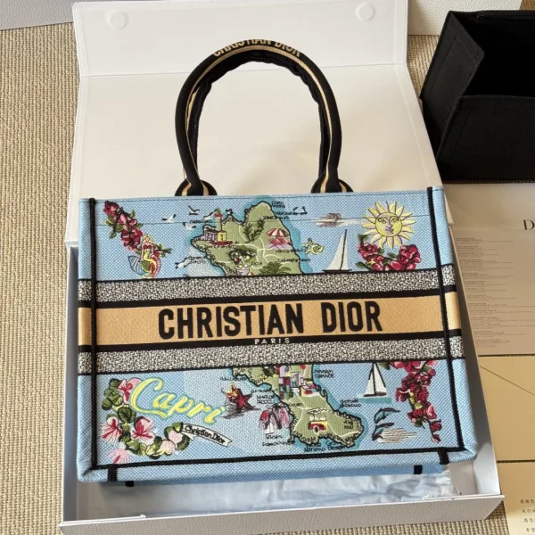 Dior Jacquard Shopping Bags