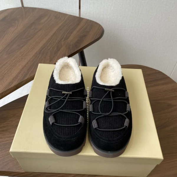 Brunello Cucinelli Wool Snow Boots For Winter
