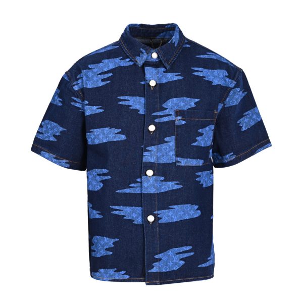 Louis Vuitton Denim Short-Sleeved Shirt