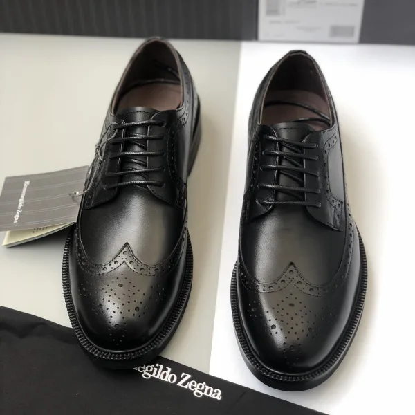 Ermenegildo Zegna Calfskin Leather Shoes