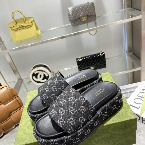 Gucci Jacquard Slippers