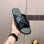 Fendi Leather Slippers