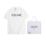 Celine Cotton Short-Sleeved T-Shirt For Summer
