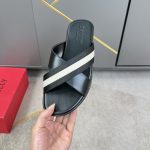 Bally Cowhide Slippers