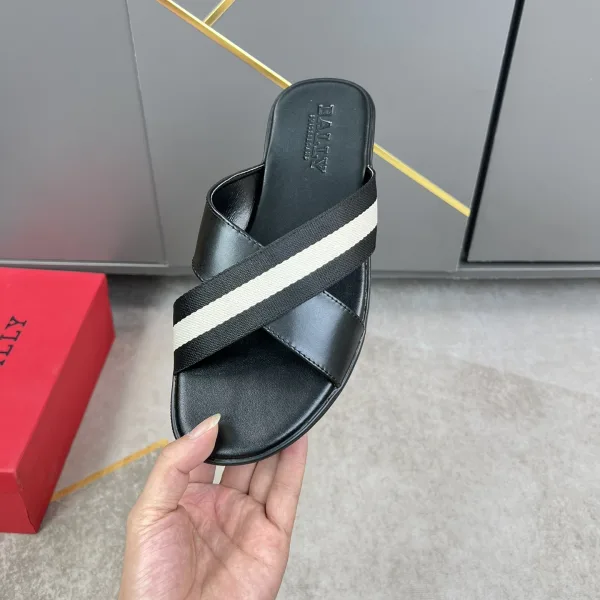 Bally Cowhide Slippers