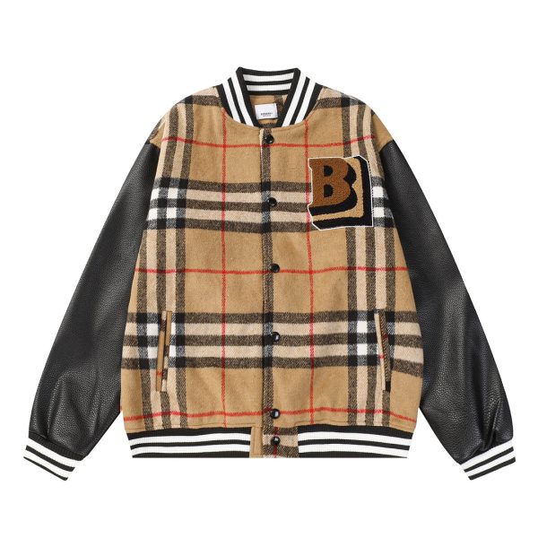 Burberry Leather Baseball Uniform