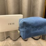 Dior Denim Makeup Bag