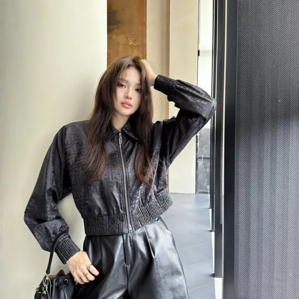 Fendi Jacquard Long-Sleeved Jacket For Early Spring