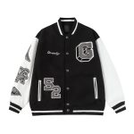 Givenchy Leather Baseball Uniform