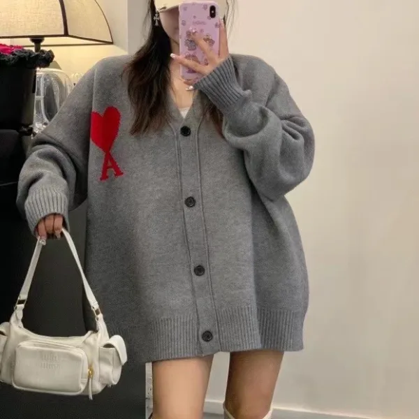 Ami Jacquard Cardigan