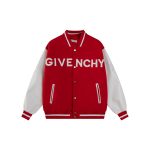 Givenchy Leather Baseball Uniform