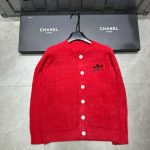 Gucci Mink Fur Long-Sleeved Cardigan