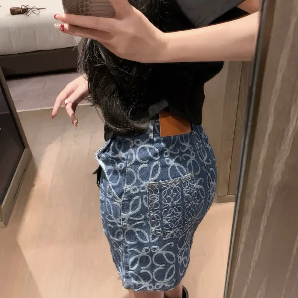 Loewe Denim Short Skirt