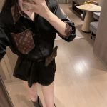 Louis Vuitton Satin Long-Sleeved Dress