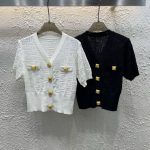 Balmain Gold Short Sleeves