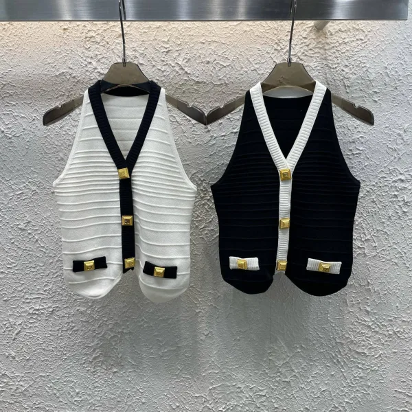 Balmain Gold Vest