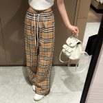 Burberry Plaid Casual Trousers