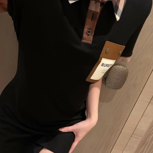 Burberry Leather Short-Sleeved Shirts