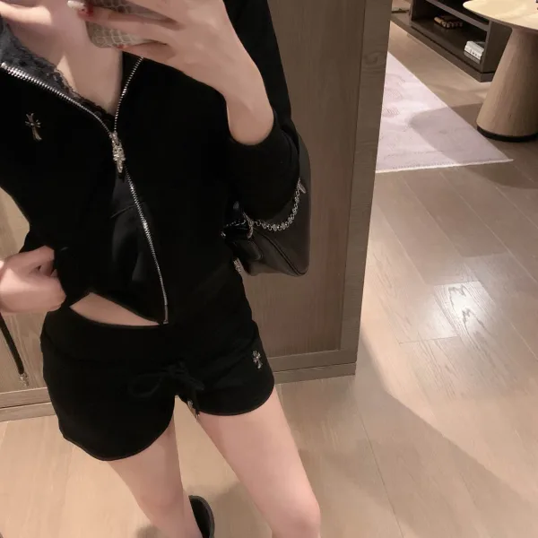 Chrome Hearts Leather Shorts