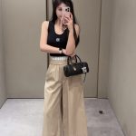 Loewe Leather Casual Trousers For Spring