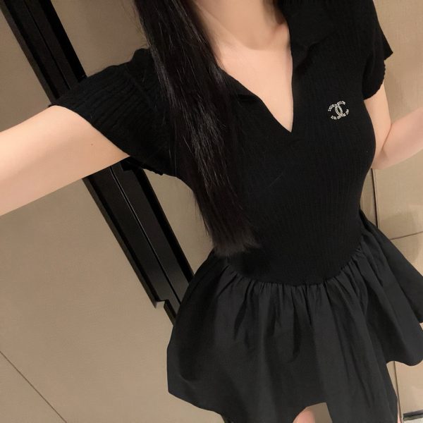 Chanel Stone Short-Sleeved Shirts