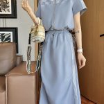 Dior Plaid Midi Skirt For Spring