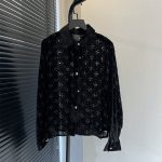 Chrome Hearts Leather Long-Sleeved Shirt
