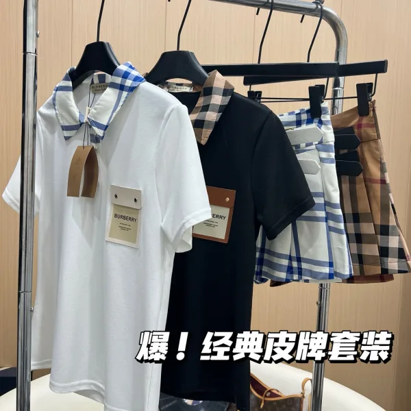 Burberry Leather Short-Sleeved Shirts
