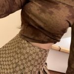 Gucci Jacquard Pleated Skirt