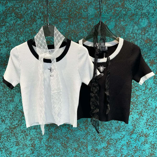 Dior Lace Short-Sleeved Shirt