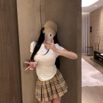 Burberry Plaid Short-Sleeved Shirts